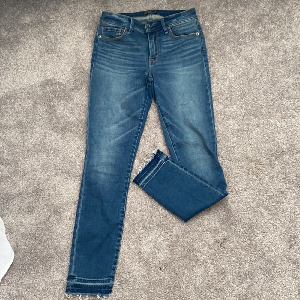 Abercrombie mid rise super skinny ankle jeans